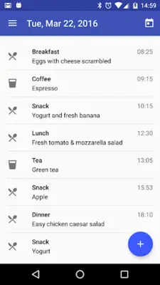 Diet Diary android App screenshot 4